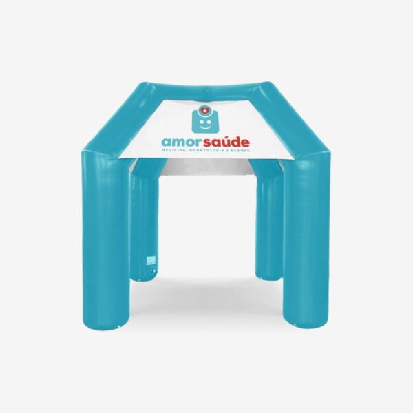Tenda Inflável Clássica 3mx3m - 04 logos (AmorSaúde)