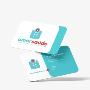 CARTÃO DE VISITA COUCHÊ 250G - AMORSAUDE