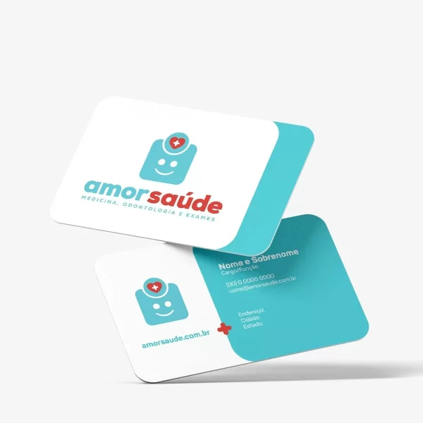 CARTÃO DE VISITA COUCHÊ 250G - AMORSAUDE