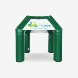 Tenda Inflável Clássica 3mx3m - 04 logos (Cartão de TODOS - Fundo branco)