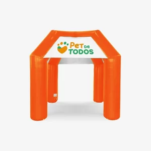 Tenda Inflável Clássica 3mx3m - 04 logos (Pet de TODOS)