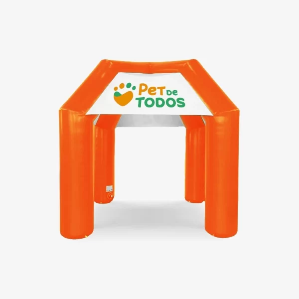 Tenda Inflável Clássica 3mx3m - 04 logos (Pet de TODOS)