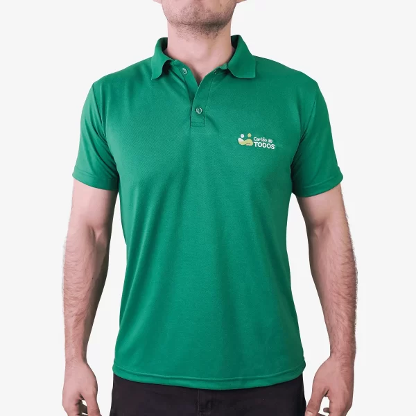 Camisa Polo Verde Masculino/Feminino Vendedor Externo - CDT