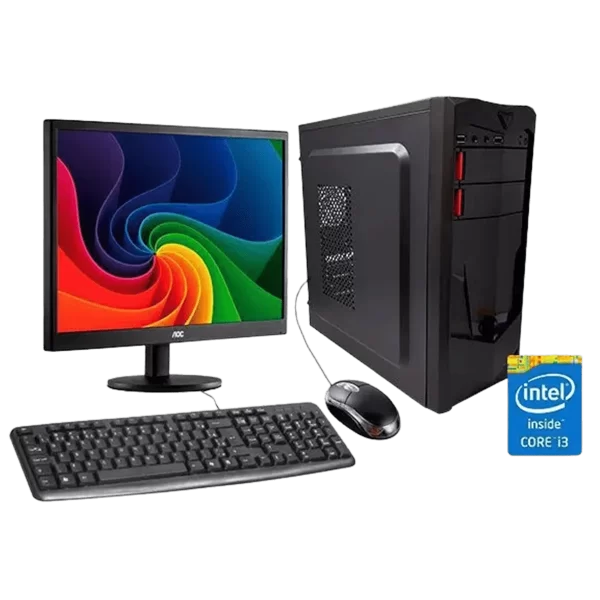 Microcomputador completo i3 com monitor de 23,8" - novo