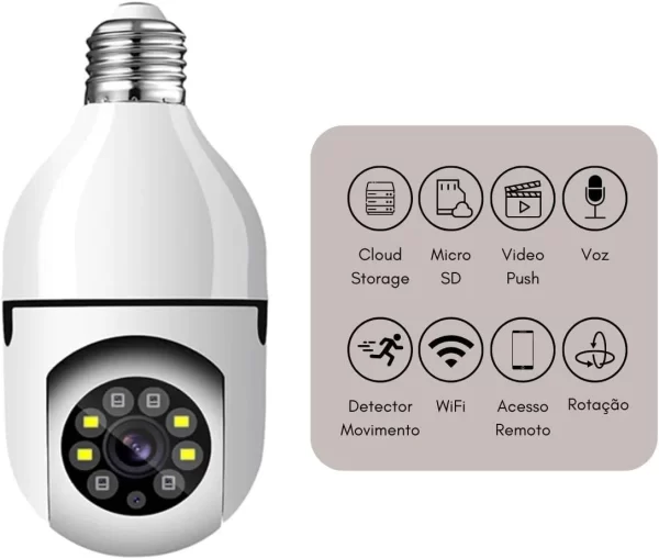 Lâmpada Câmera Smart LEY-90 - Image 2
