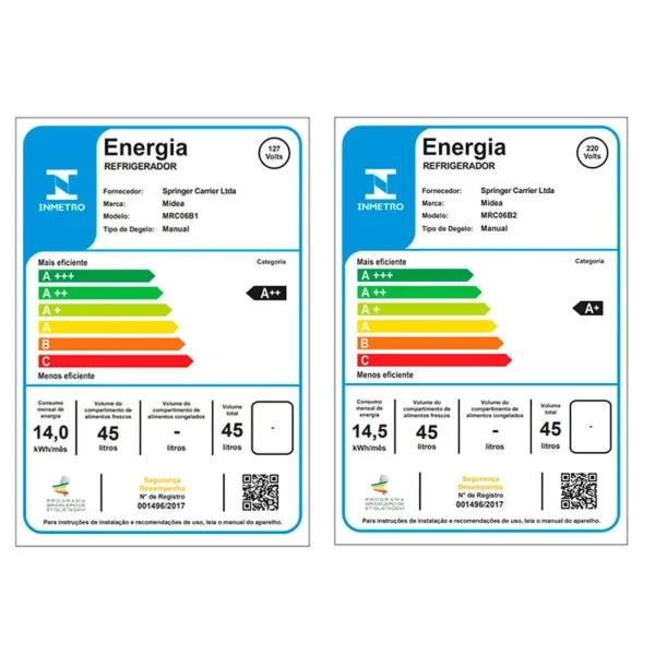 Frigobar Midea 45 Litros Branco MRC06B1 220v - Image 3