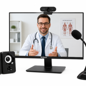 Kit Consulta Assistida com Microfone Externo