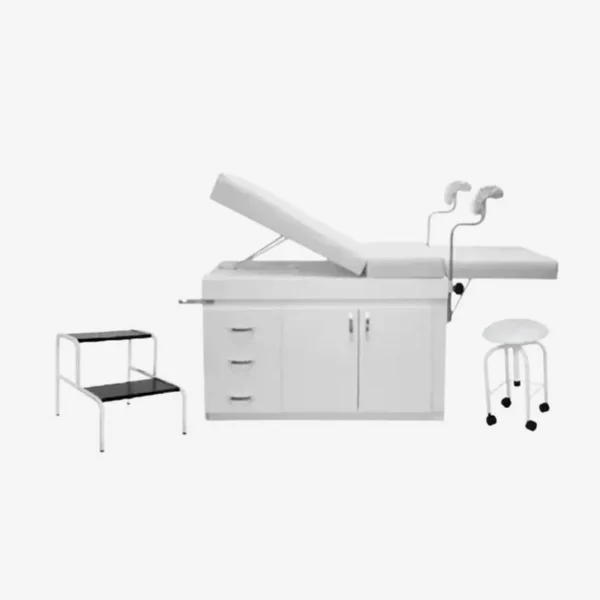 Kit mesa ginecológica mdf / banco e escada