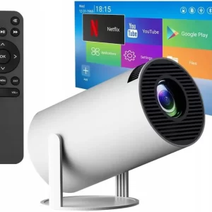 Mini Projetor Portátil com Wifi 5G, Bluetooth e Android