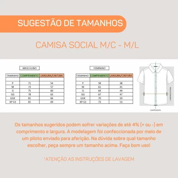 Camisa Social Verde jade Feminina  - Gerente Manga Curta - CDT - Image 4