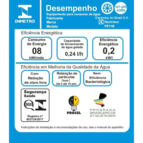 Purificador Electrolux Água Gelada, Fria e Natural com Painel Touch Branco (PE11B) - Bivolt - Image 6