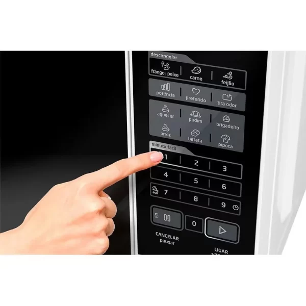 Micro-Ondas Midea 20L MRAS21 Branco Porta Preta 127v - Image 5