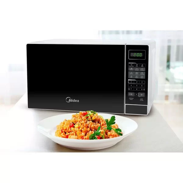Micro-Ondas Midea 20L MRAS21 Branco Porta Preta 127v - Image 6