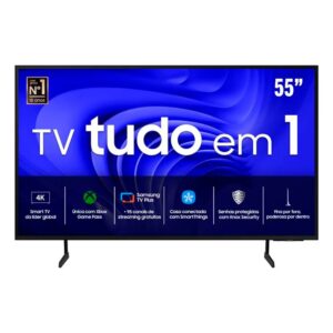 Smart TV LED 55" Samsung Ultra HD 4k 55NU7100 com Conversor Digital 3 HDMI 2 USB Wi-Fi Solução Intel