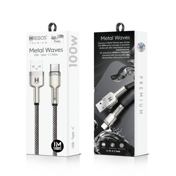 Cabo Turbo Metal Waves Hrebos Premium TIPO C