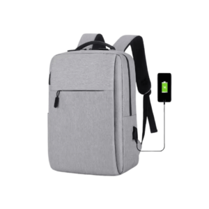 MOCHILA P/ NOTEBOOK 15.6” COM USB  DISPON. COR PRETO OU CINZA