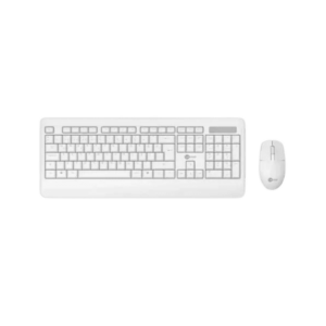 KIT TECLADO E MOUSE SEM FIO KW202 BRANCO