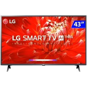 SMART TV LG 43" FULL HD 43LM6370 WIFI BLUETOOTH HDR THINQAI COMPATÍVEL COM INTELIGÊNCIA ARTIFICIAL BIVOLT