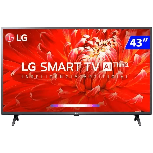 SMART TV LG 43" FULL HD 43LM6370 WIFI BLUETOOTH HDR THINQAI COMPATÍVEL COM INTELIGÊNCIA ARTIFICIAL BIVOLT