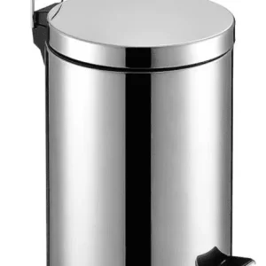 Lixeira Inox 10 Litros Com Pedal E Cesto Removível