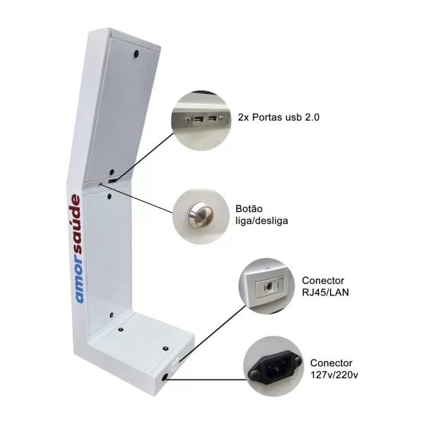 TOTEM AUTO ATENDIMENTO 21,5 POL COM IMPRESSORA - Image 4