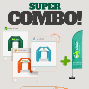 SUPER COMBO – TENDA + BANNER + FRETE GRÁTIS