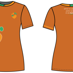 UNIFORME CAMISETA - FEMININO (LARANJA) - PET