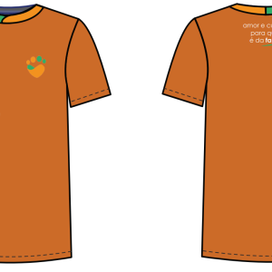 UNIFORME CAMISETA - MASCULINO (LARANJA) - PET