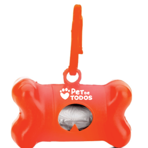 KIT SAQUINHO COLETOR EM FORMATO DE OSSO (LARANJA)