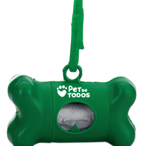 KIT SAQUINHO COLETOR EM FORMATO DE OSSO (VERDE)