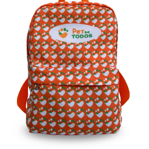 MOCHILA FARM SUBLIMADA (LARANJA) - PET DE TODOS