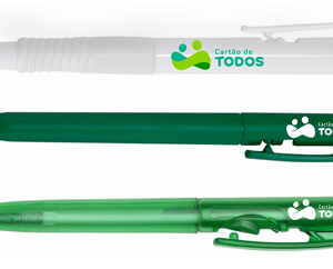 Caneta Plastica Com