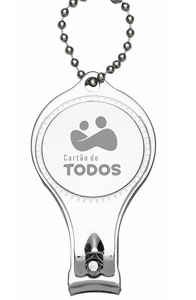 Chaveiro Metal 3 Em 1 Abridor Cortador E