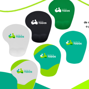 Mouse Pad Ergonomico De Neoprene Com Apoio De