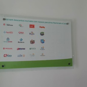Quadro de Anotações em vidro temperado adesivado